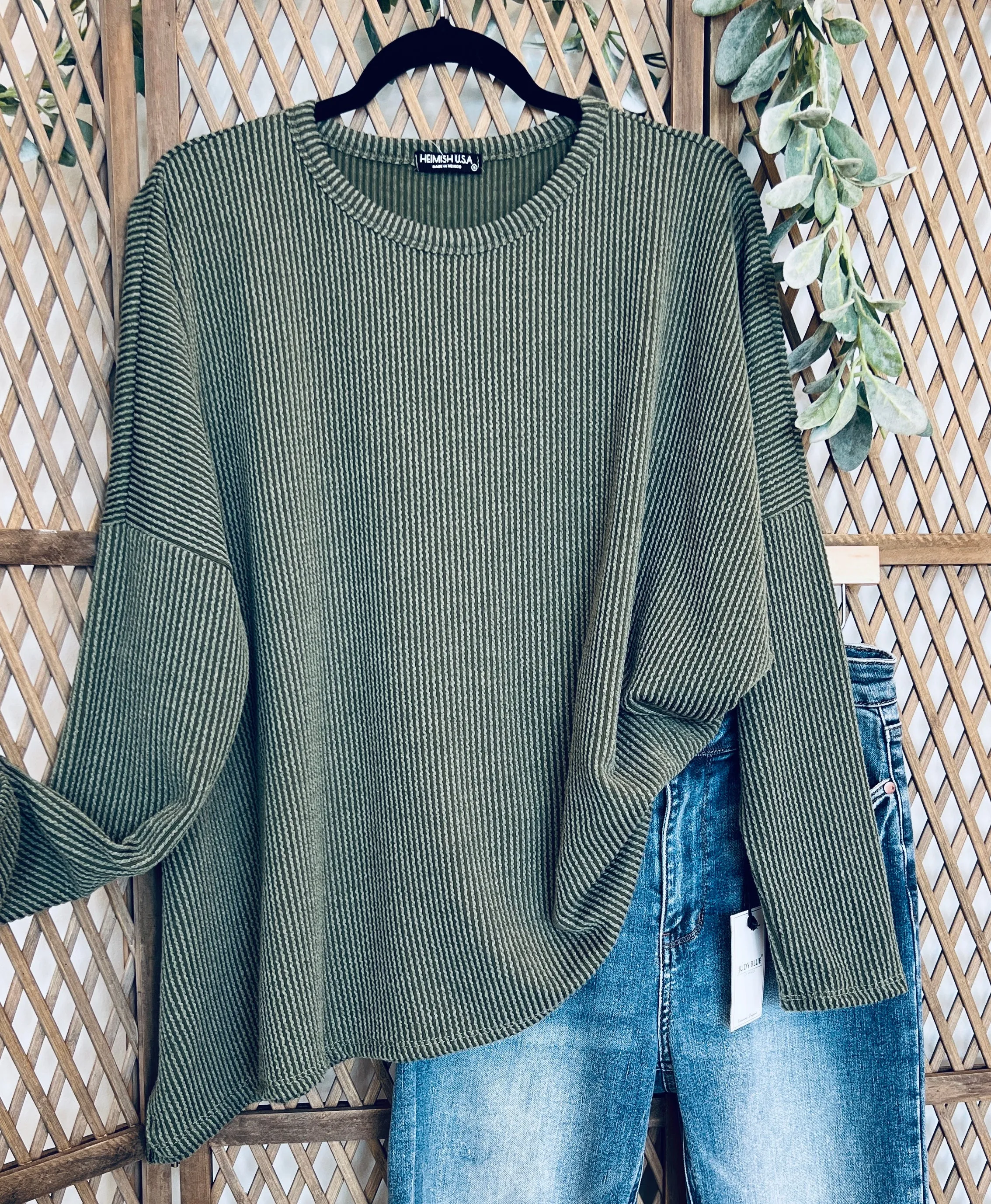 Long Sleeve Tunic: Olive