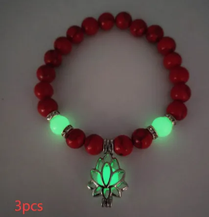 Luminous Lotus Natural Stone Bracelet