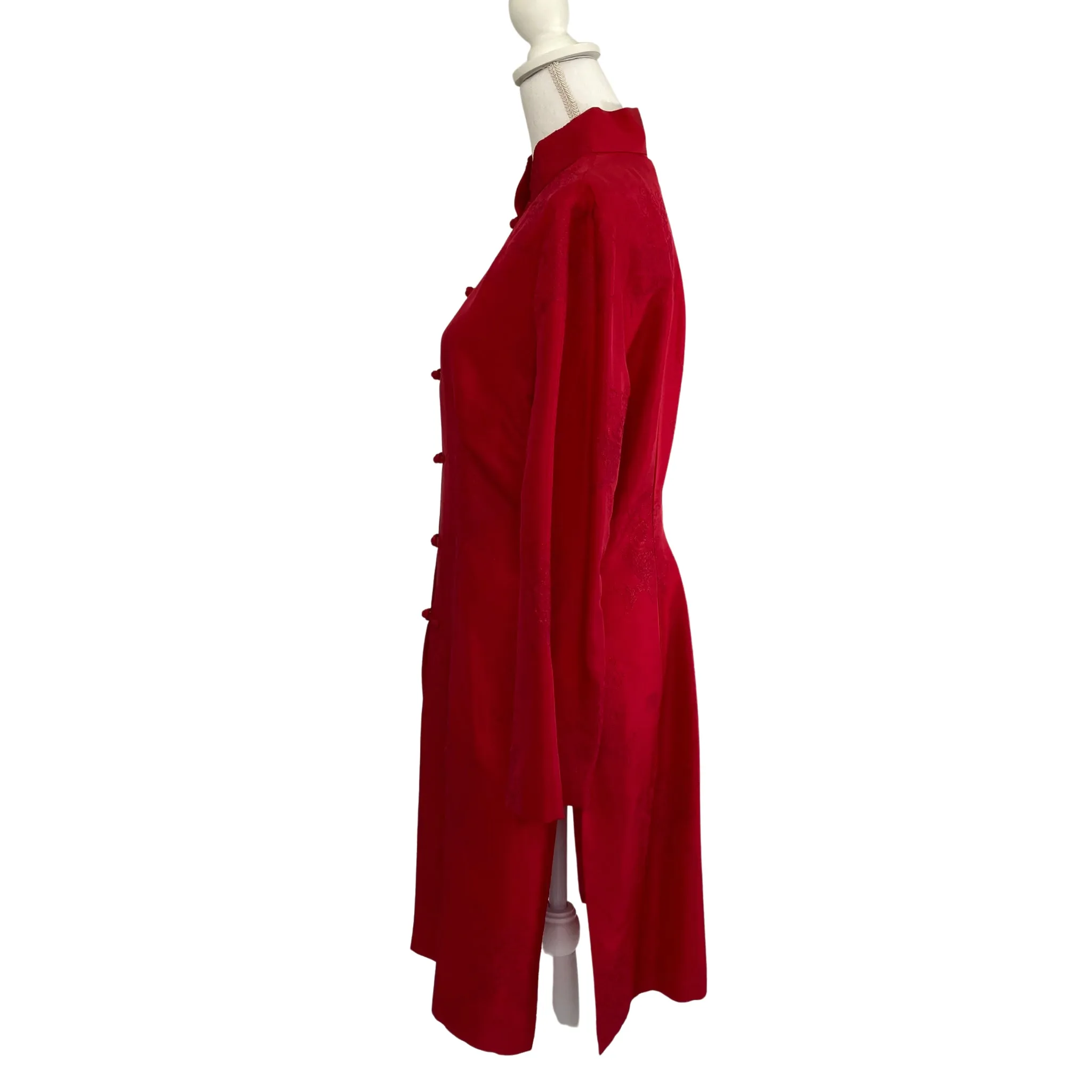 Maya Soetoro-Ng's Red Silk Tunic Jacket