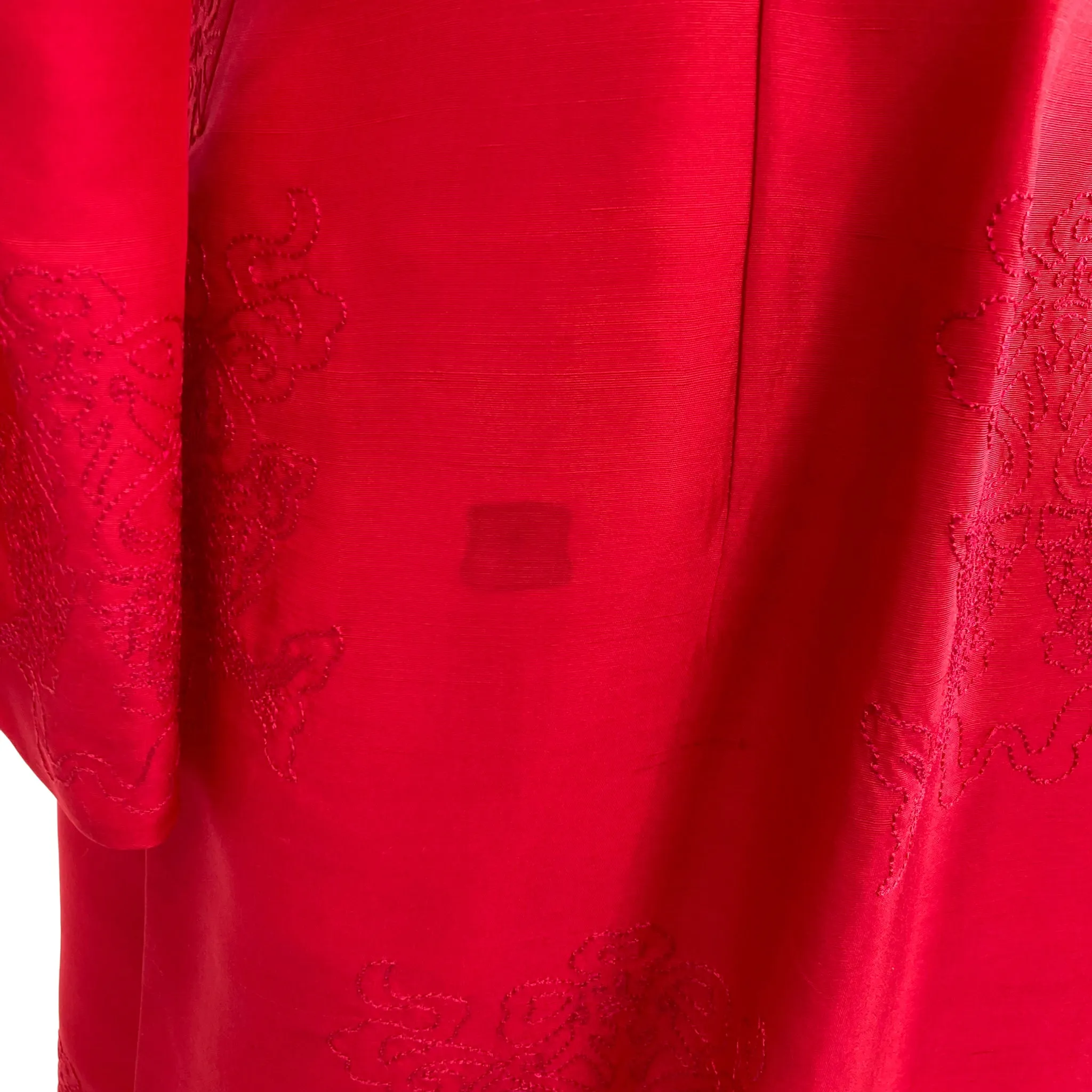 Maya Soetoro-Ng's Red Silk Tunic Jacket