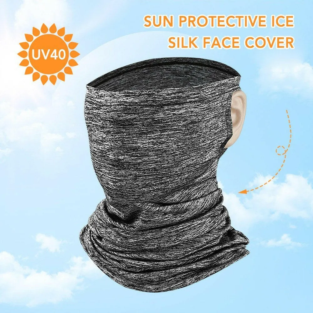 Men Women Cooling Bandana Face Cover Outdoor Anti-dust Sun Protection Sports Neck Gaiter Scarf Balaclava for Cycling Running Hiking Motorcycling