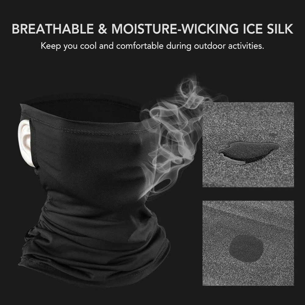 Men Women Cooling Bandana Face Cover Outdoor Anti-dust Sun Protection Sports Neck Gaiter Scarf Balaclava for Cycling Running Hiking Motorcycling