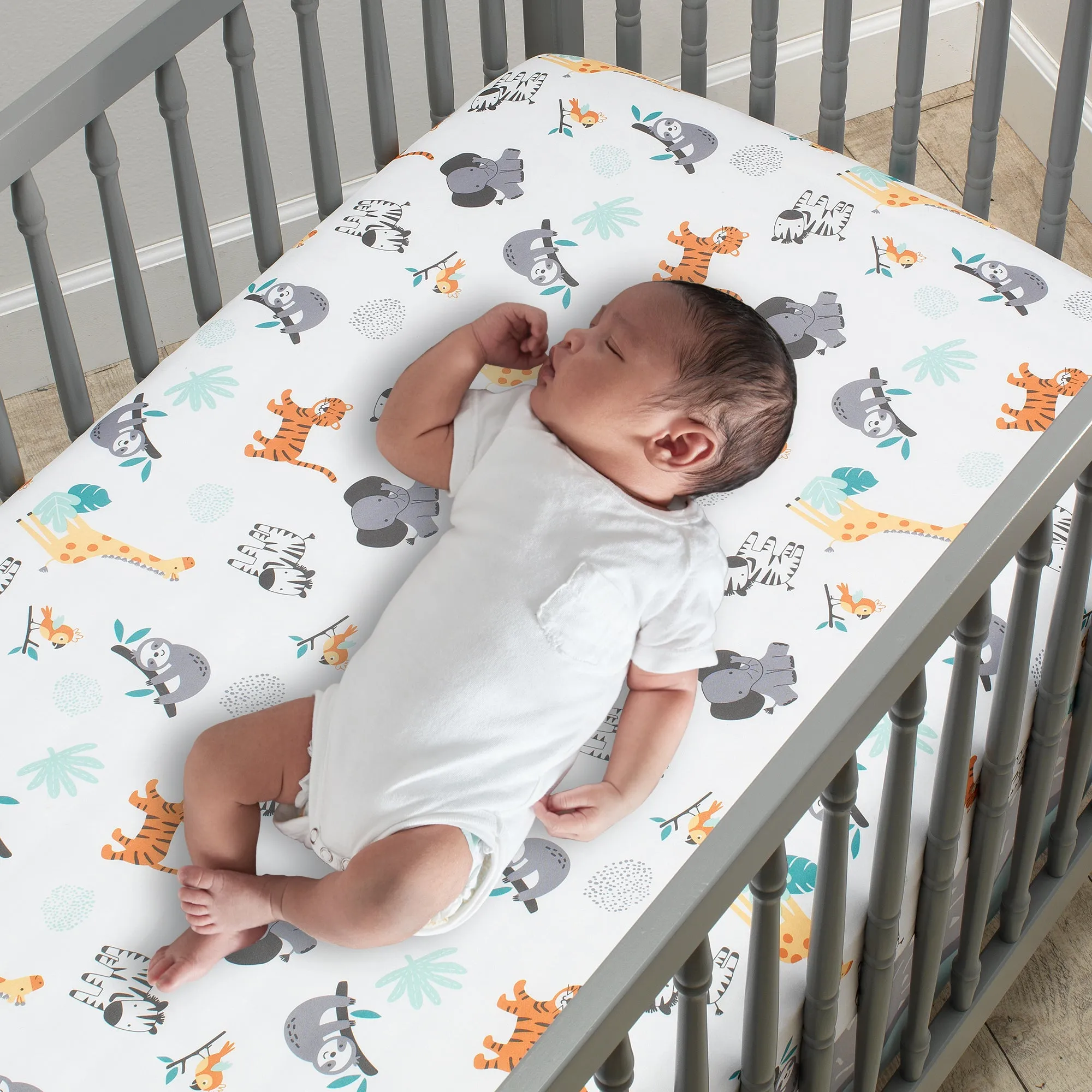 Mighty Jungle 3-Piece Crib Bedding Set