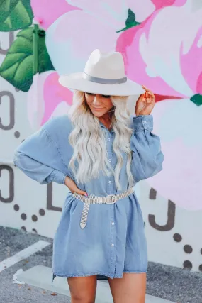 Natchez Chambray Shirt Dress