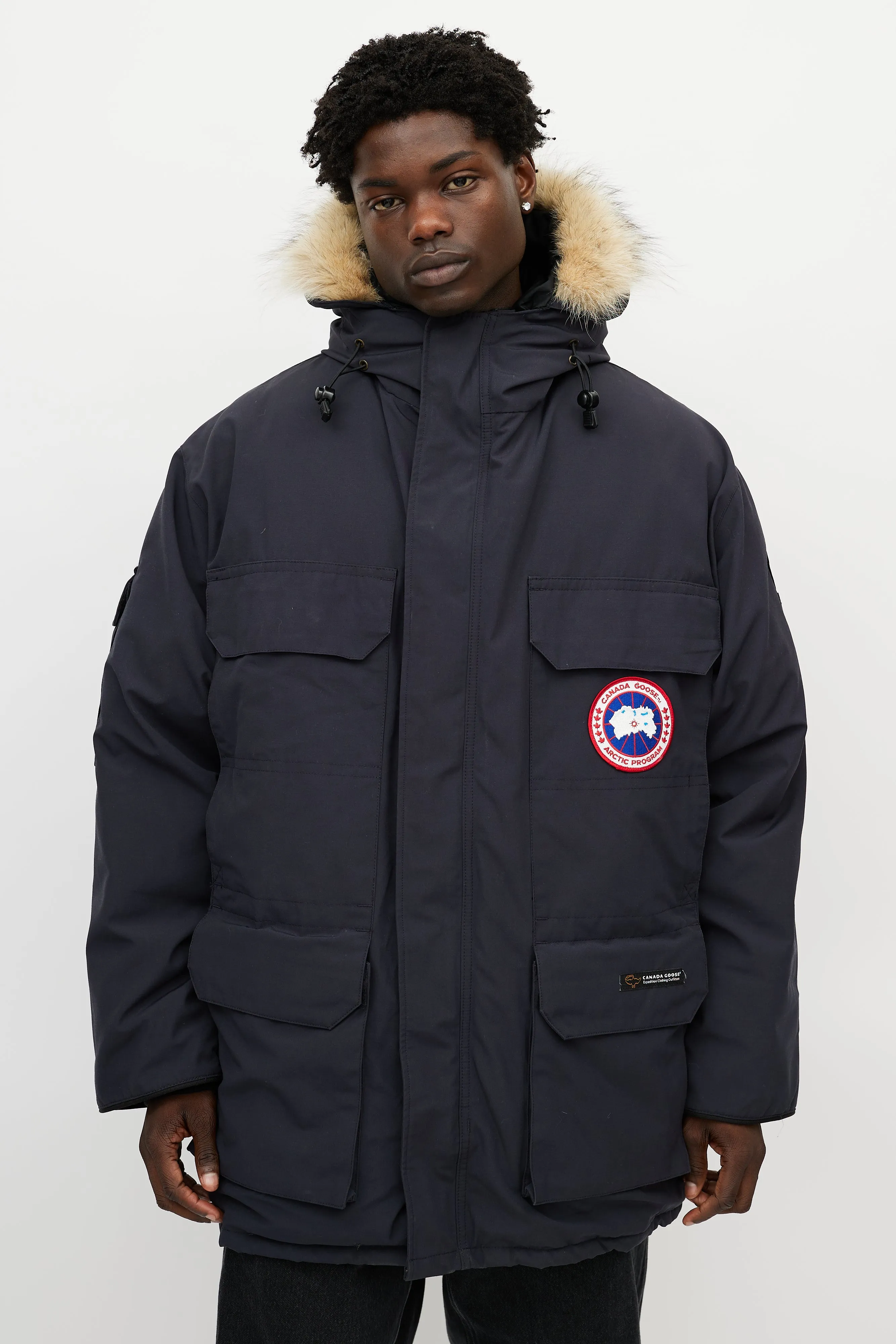 Navy Expedition Fur Down Parka