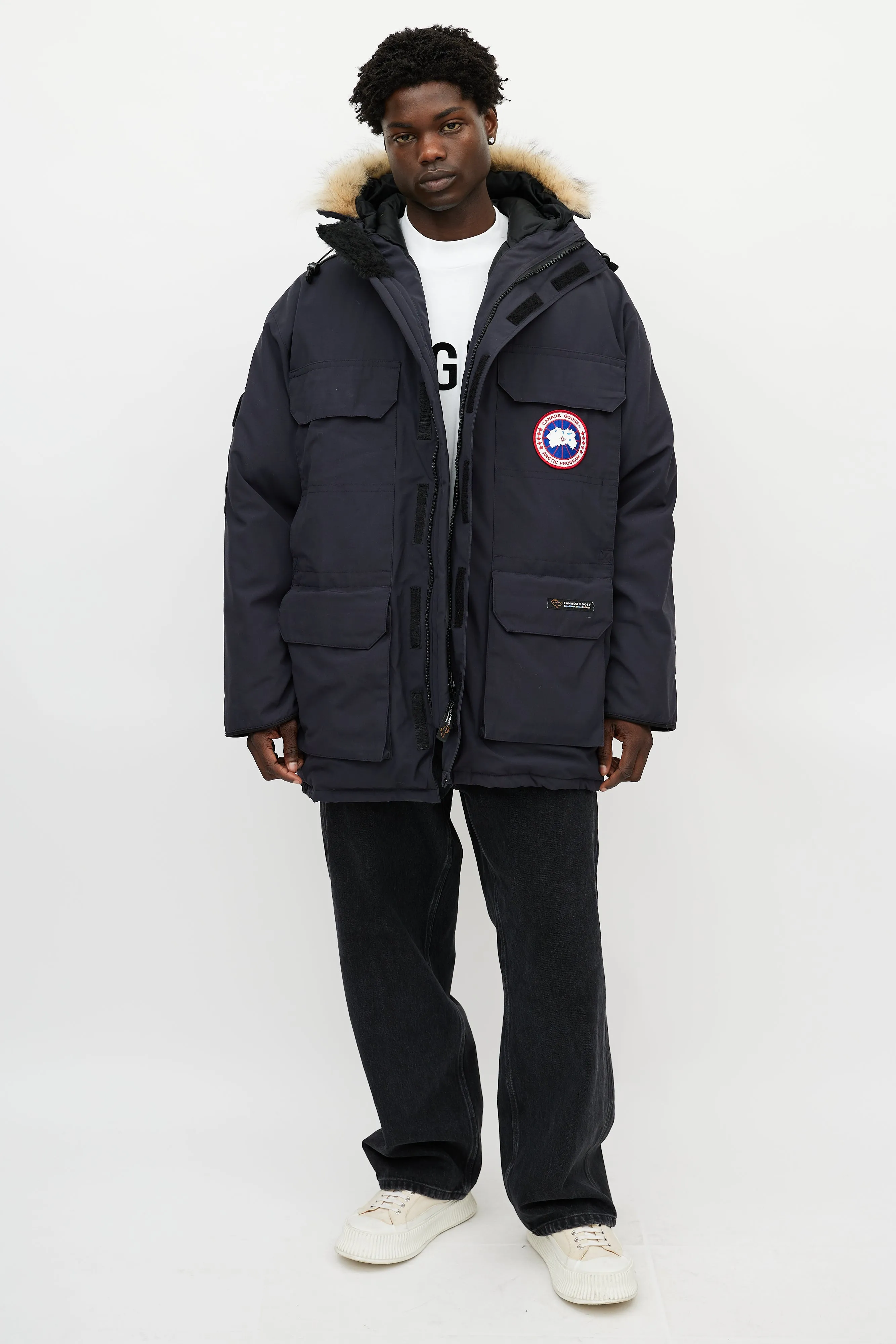 Navy Expedition Fur Down Parka