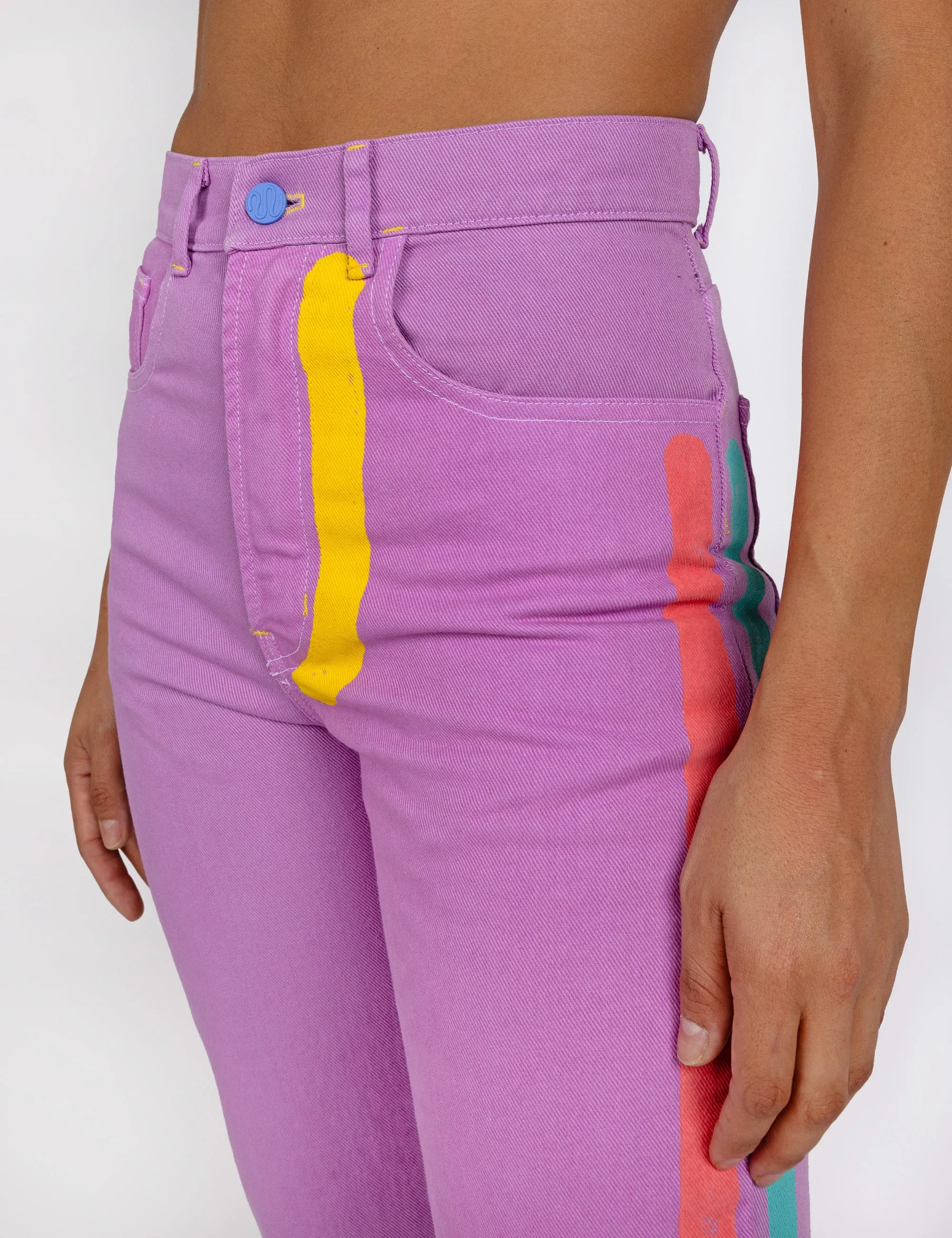 Neon Lines Denim Jeans