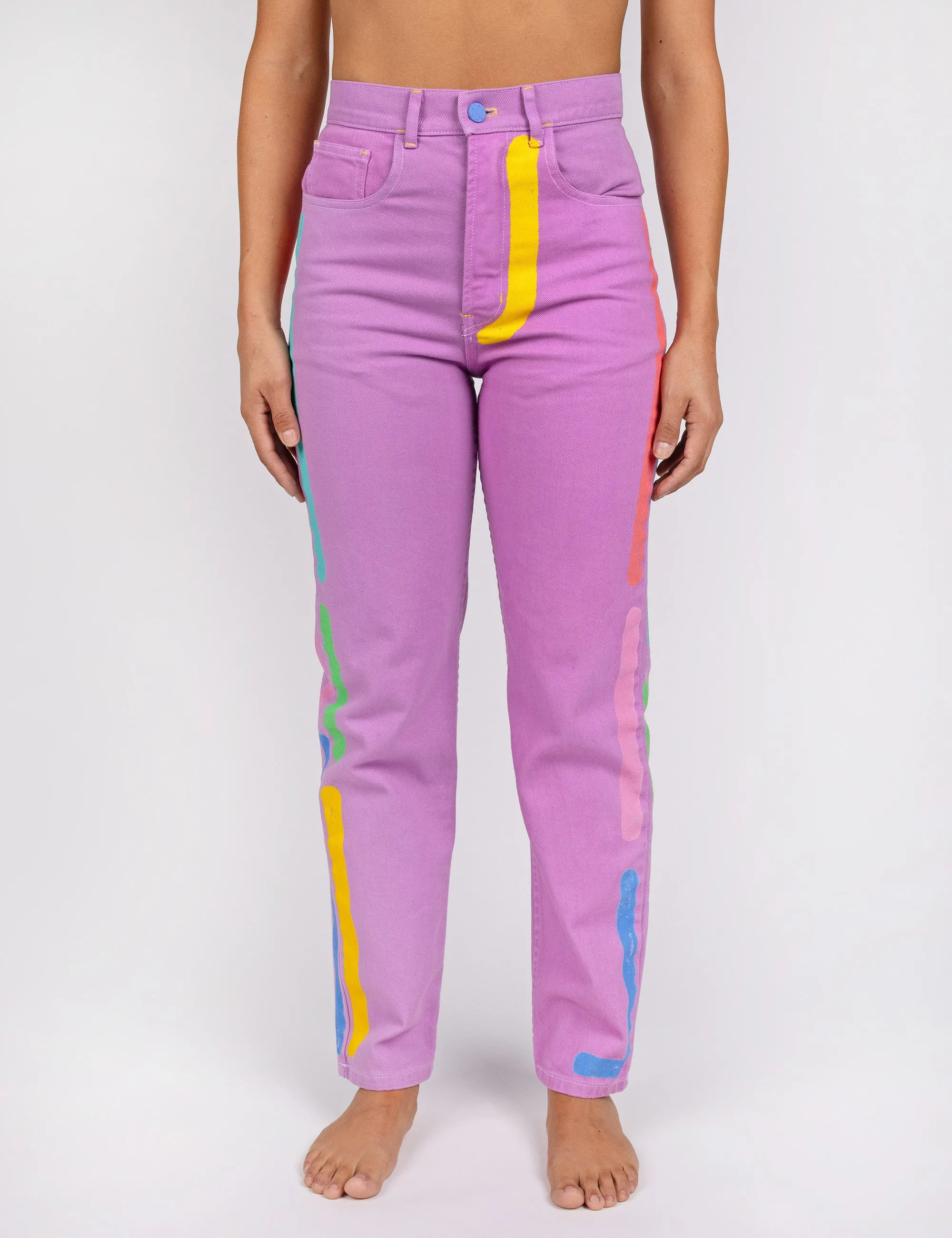 Neon Lines Denim Jeans