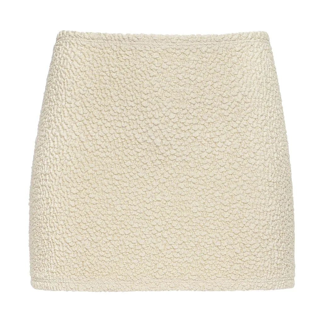 Oat Texture Micro Skirt