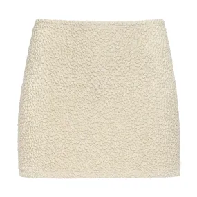 Oat Texture Micro Skirt