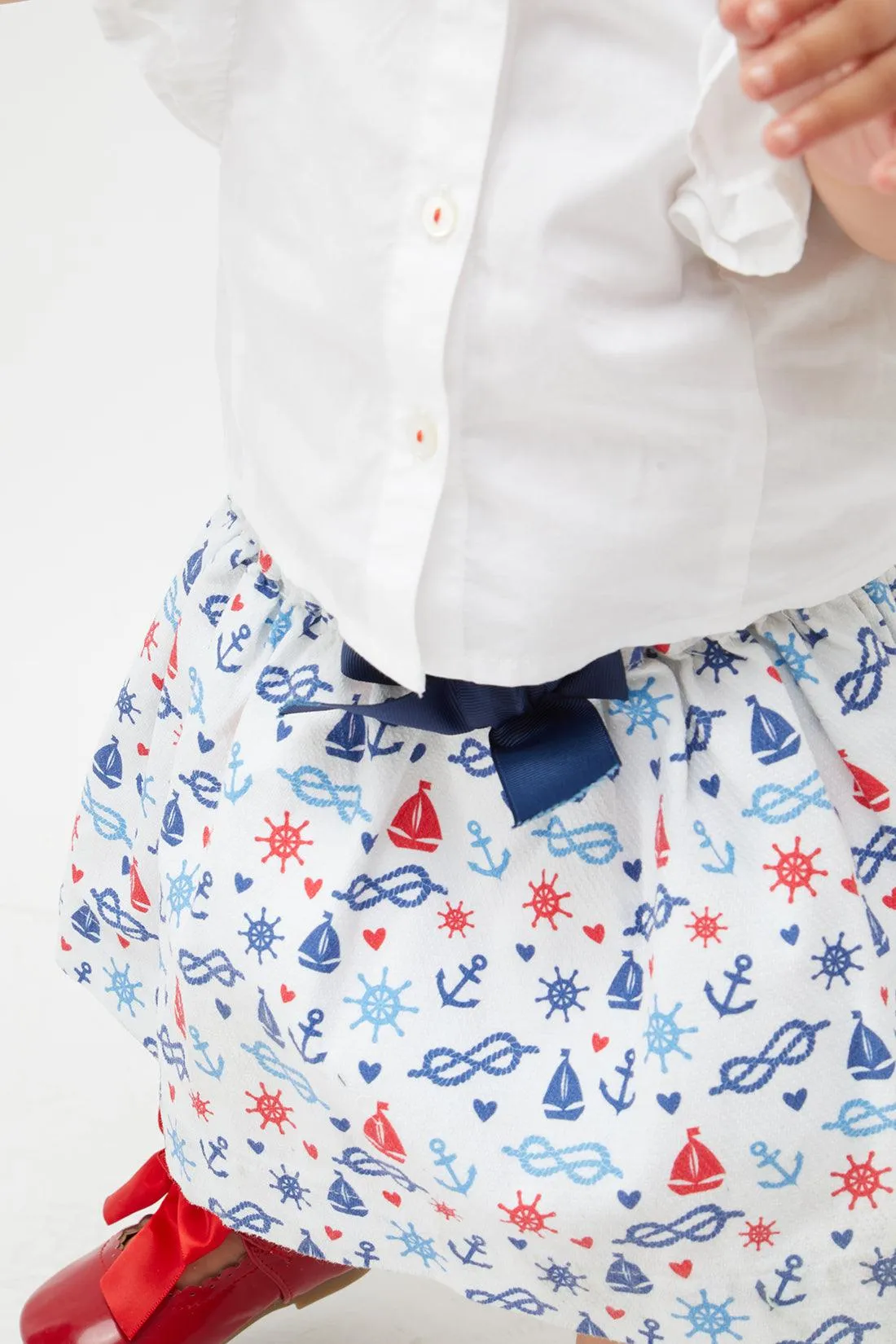 One Friday Nautical Top Skirt Set