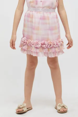 One Friday Pink Ruffle Skirt