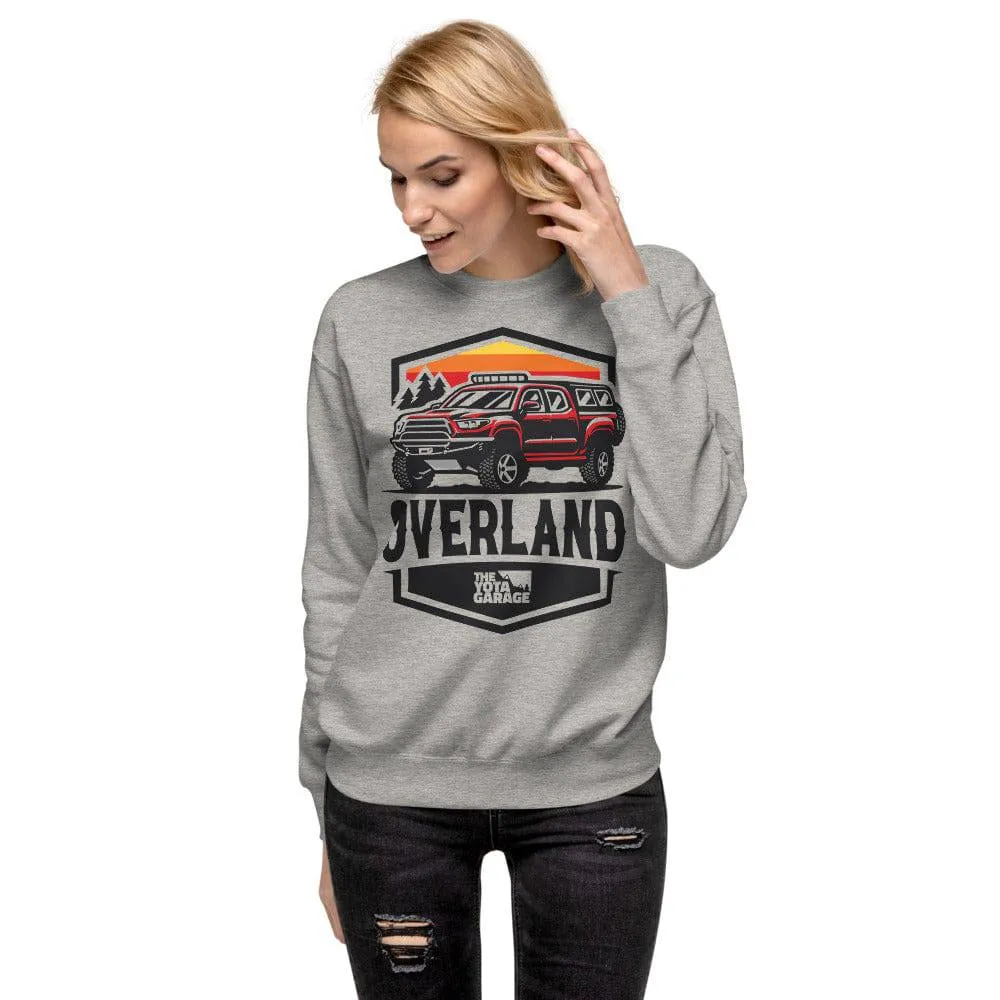 Overland Tacoma Crew Neck Fleece Pullover | Heather Grey