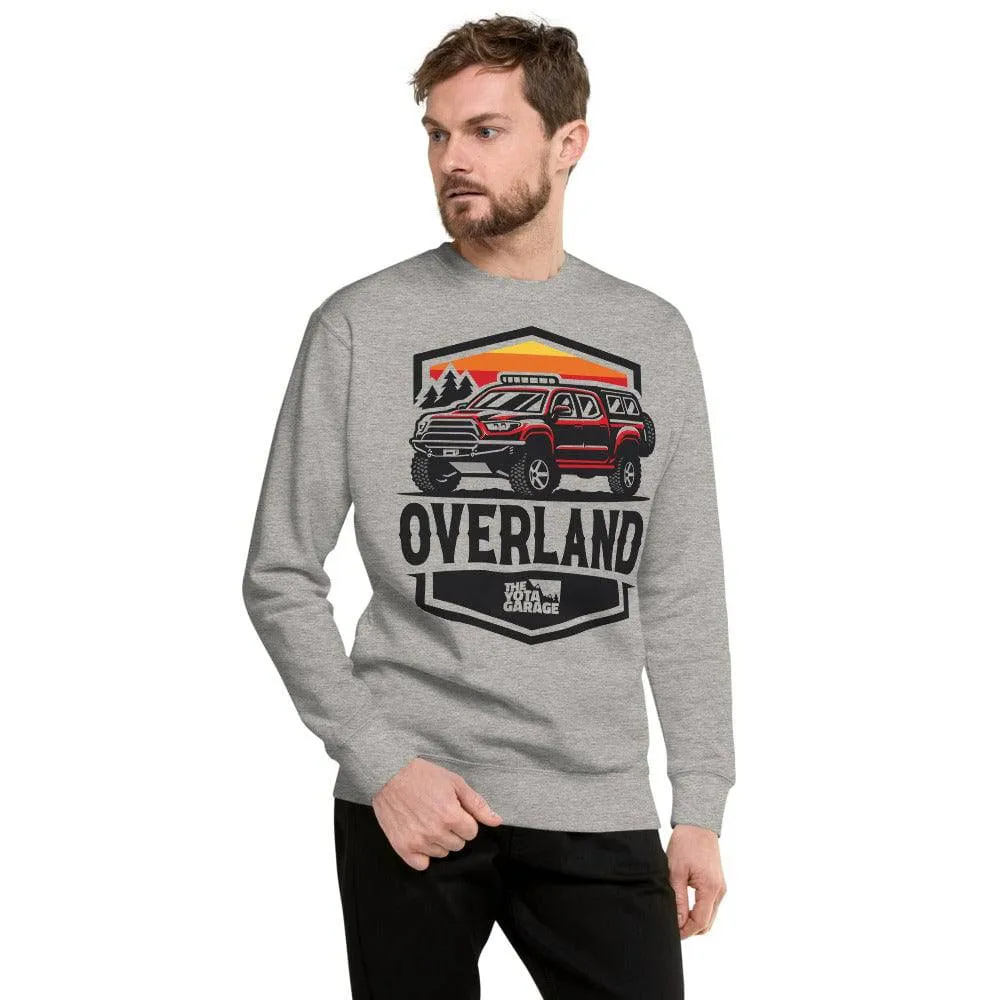 Overland Tacoma Crew Neck Fleece Pullover | Heather Grey