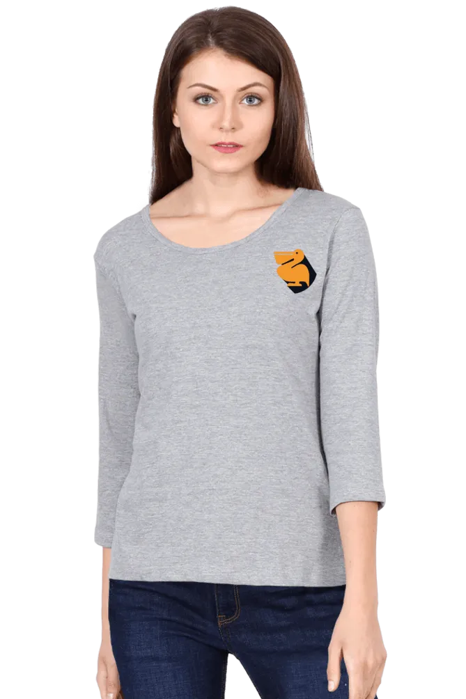 Pelican Bird 3/4th Sleeve T Shirt for Women D86