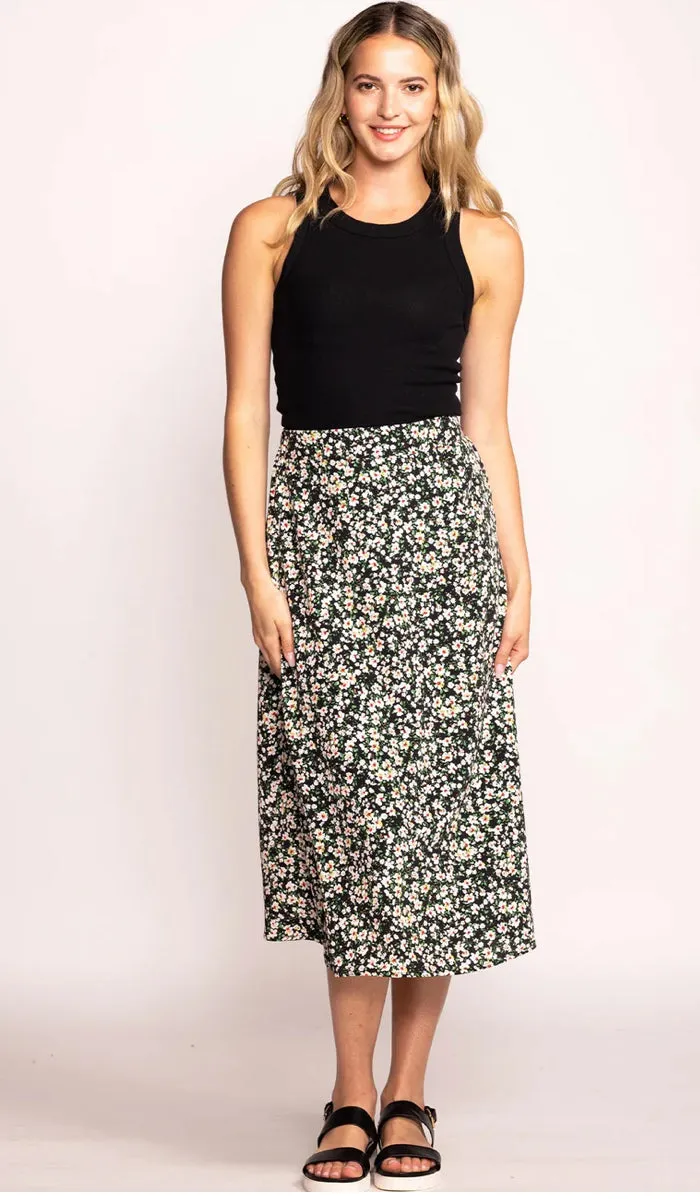 Pink Martini Floral Pattern Skirt 915028