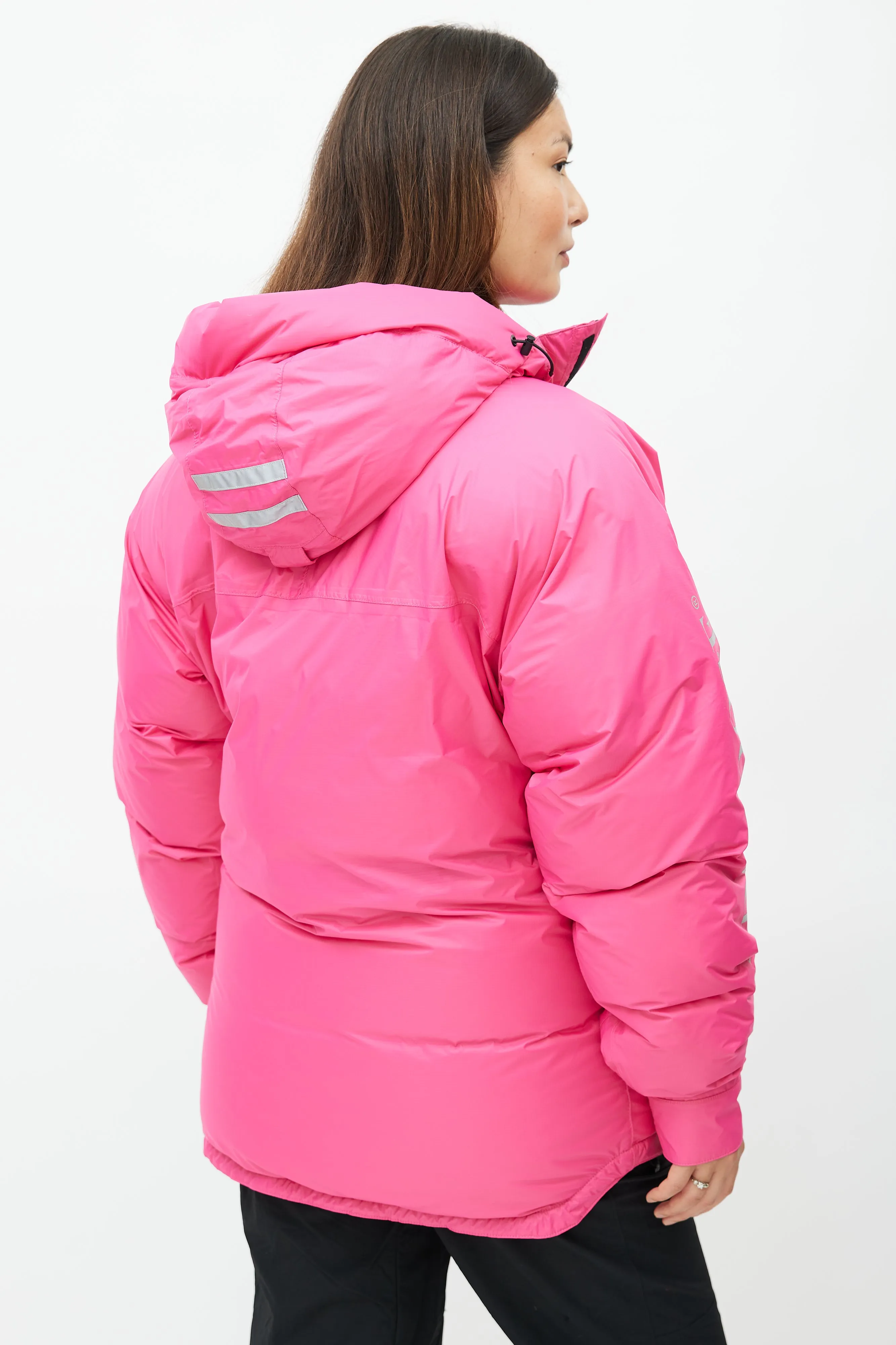 Pink Skreslet Reflective Down Parka