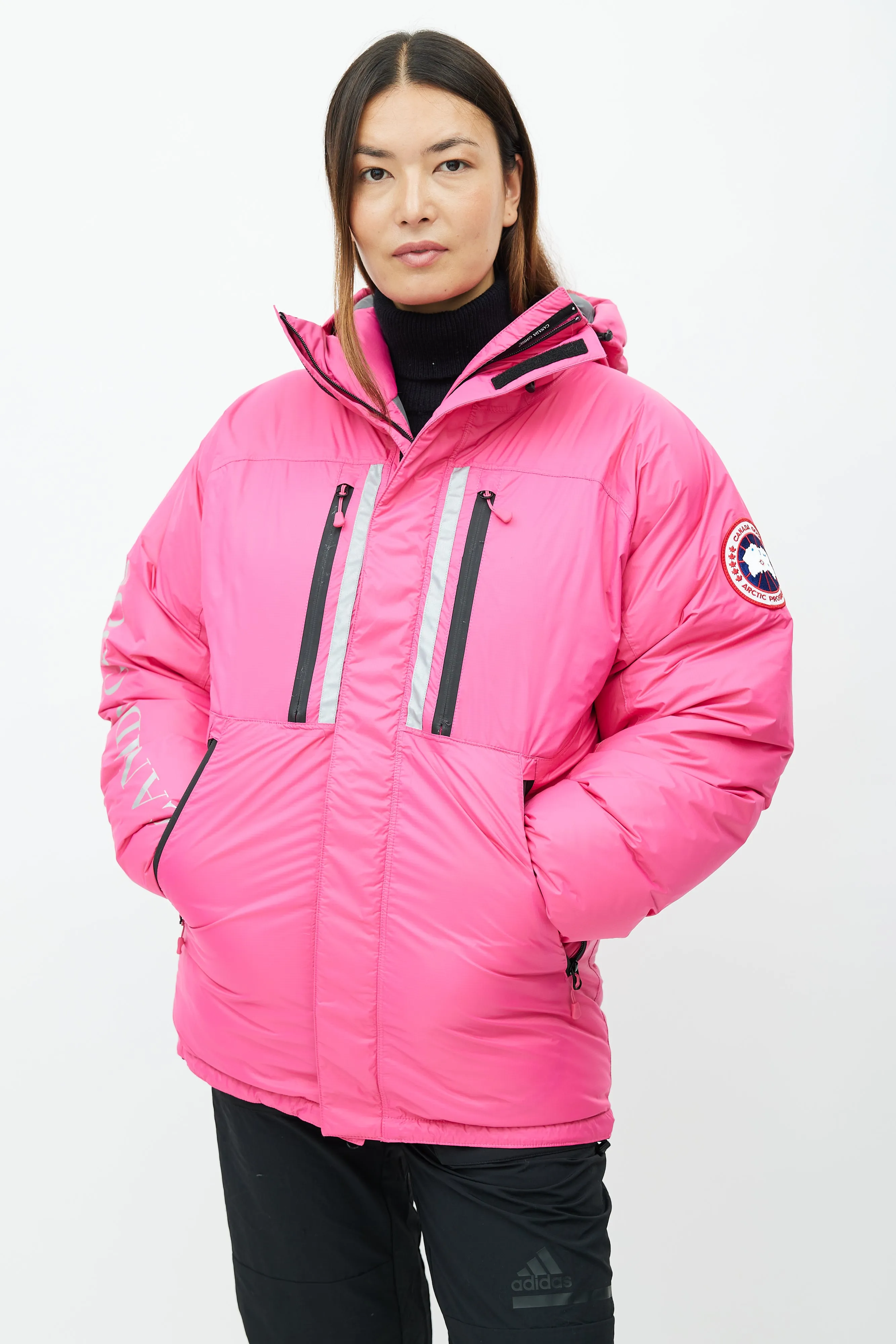 Pink Skreslet Reflective Down Parka