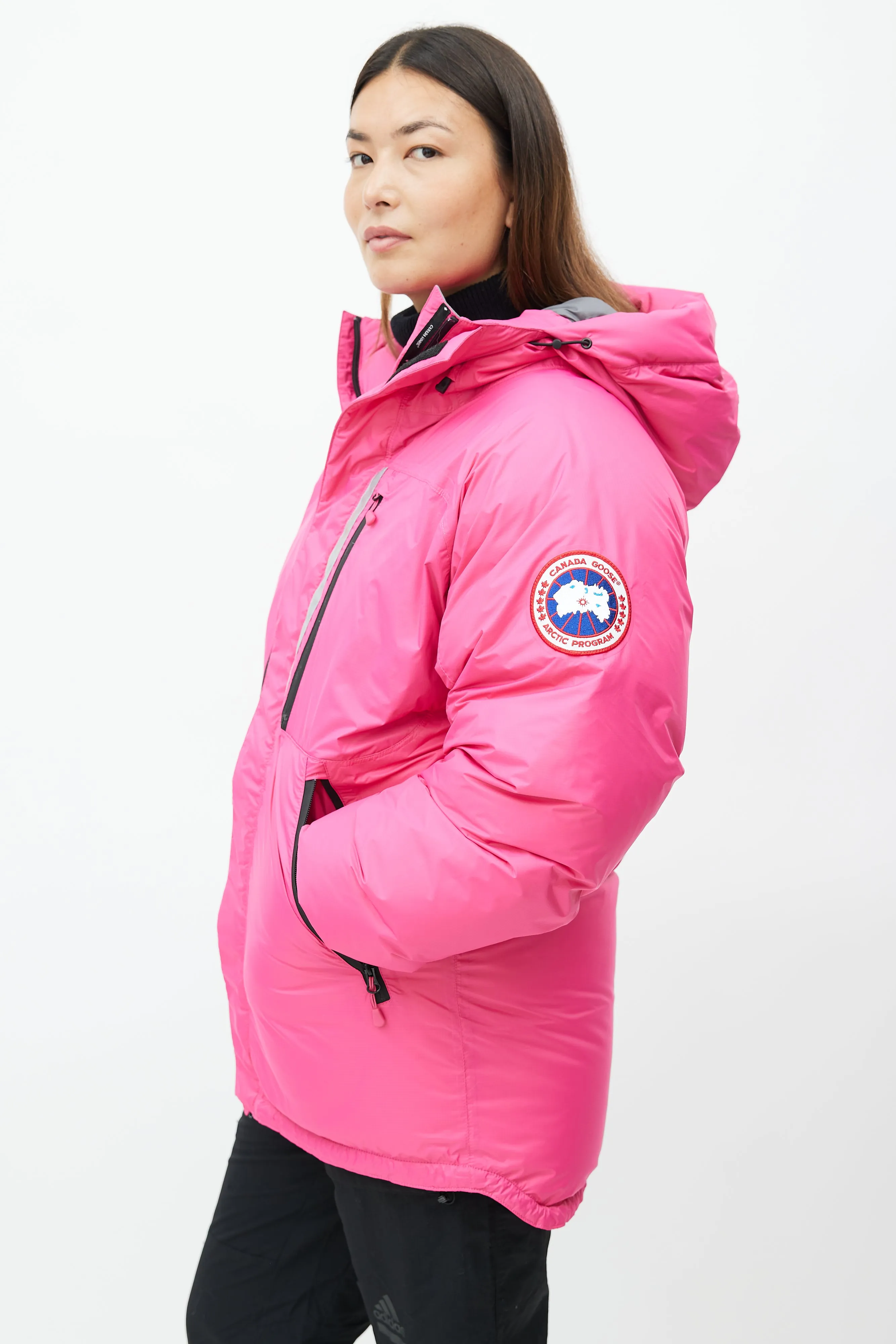 Pink Skreslet Reflective Down Parka