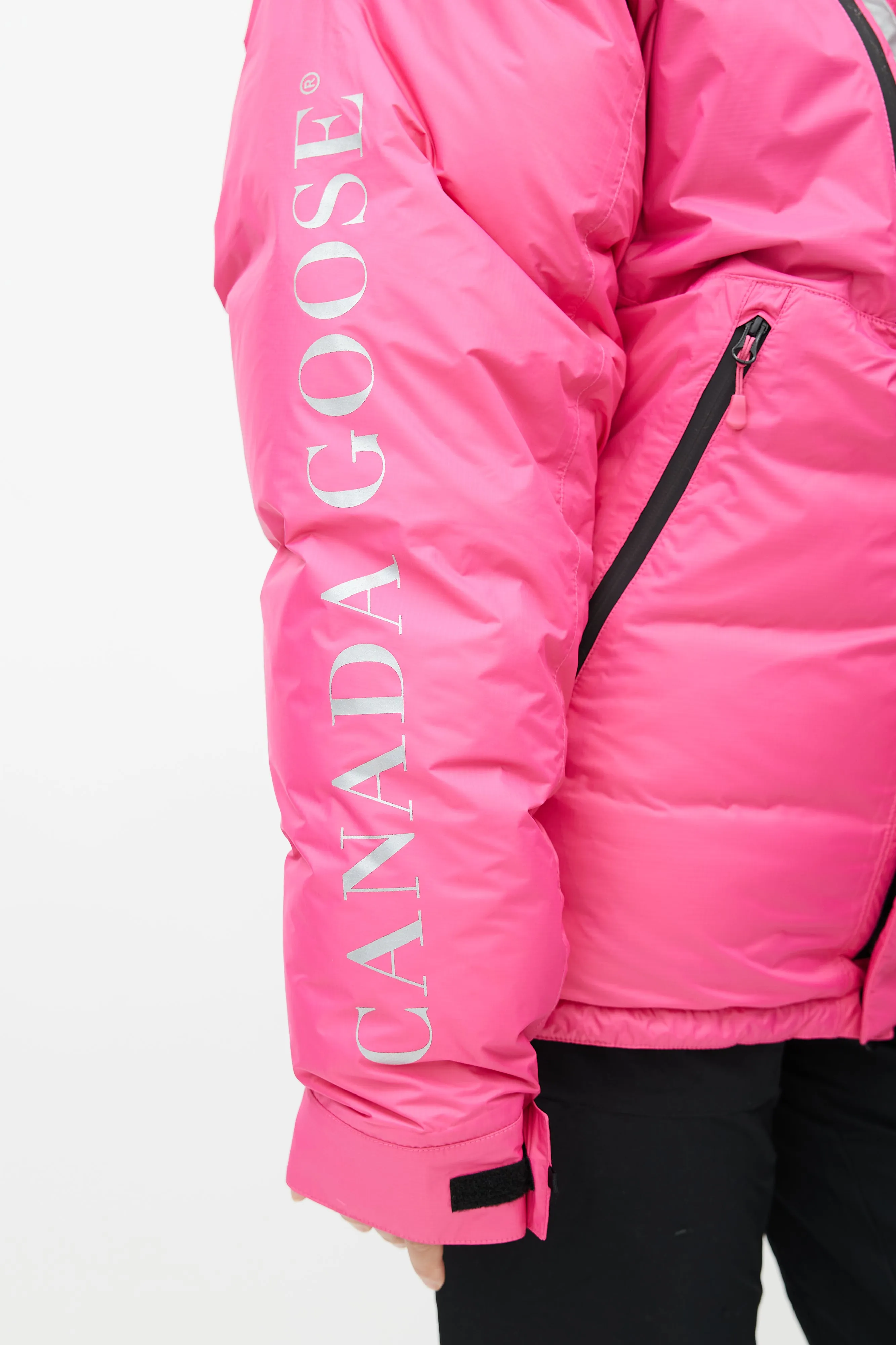 Pink Skreslet Reflective Down Parka