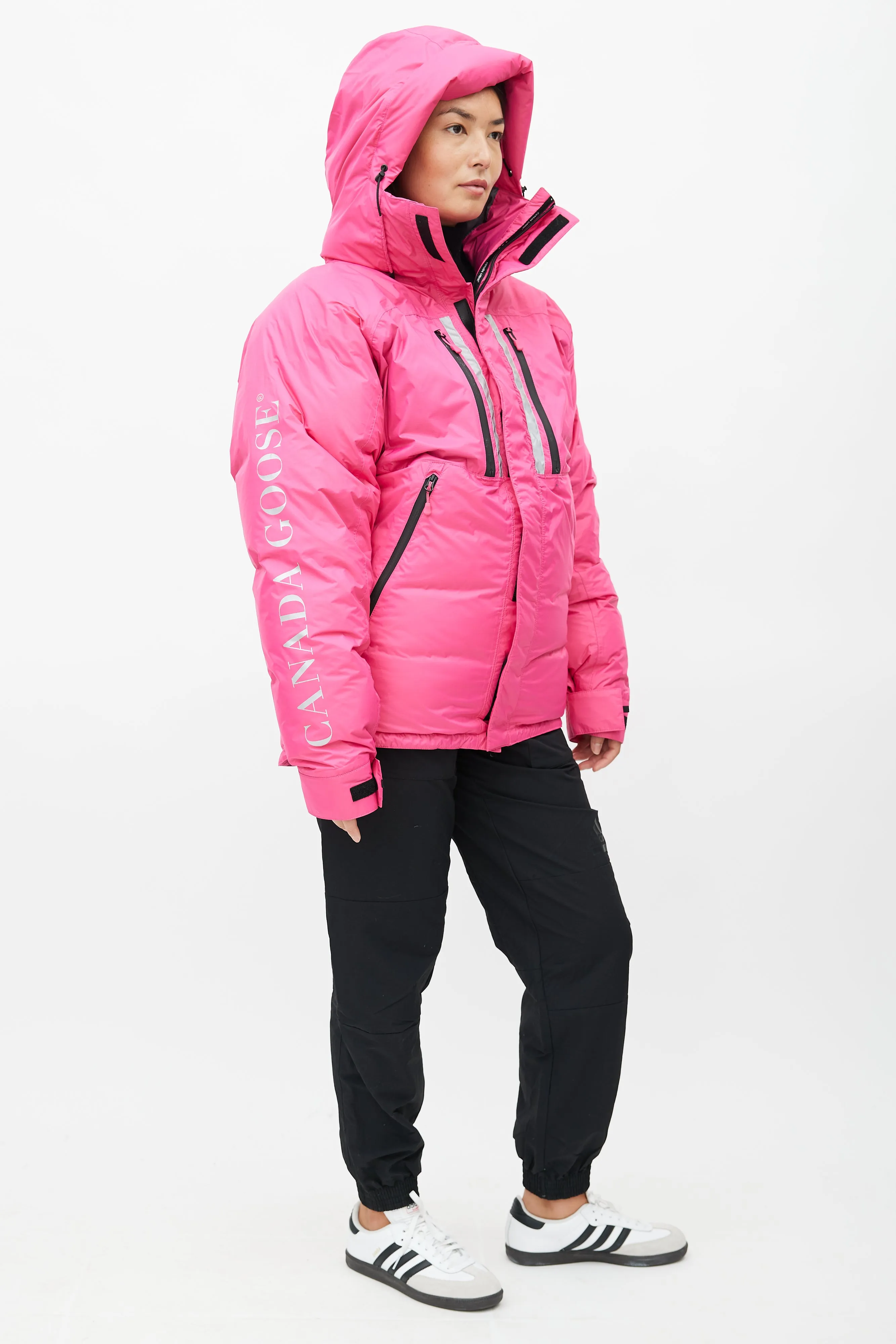 Pink Skreslet Reflective Down Parka