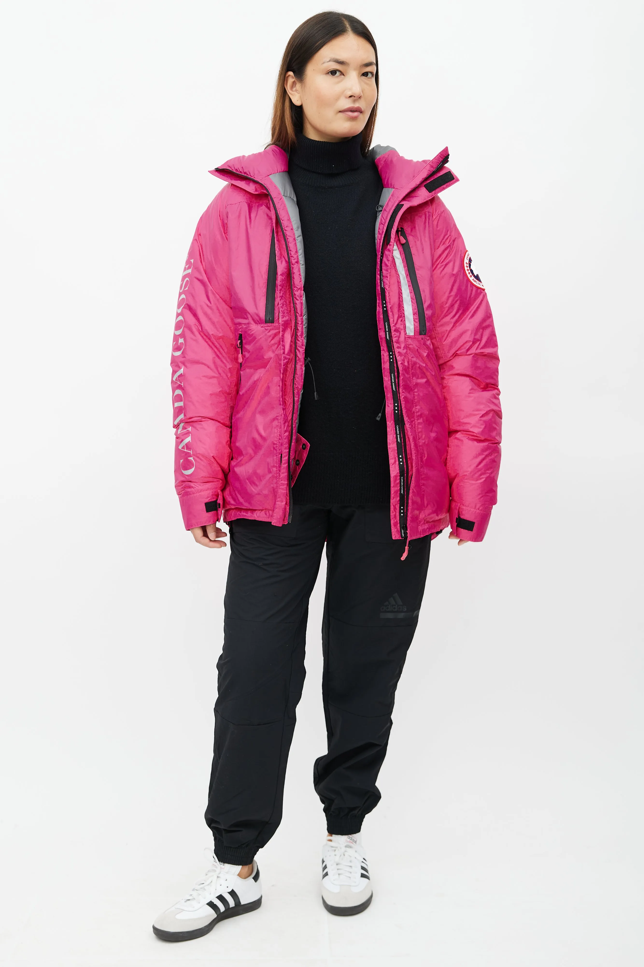 Pink Skreslet Reflective Down Parka