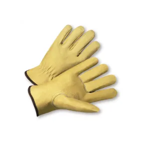 PIP West Chester 994K Select Grain Pigskin Leather Driver Gloves, Natural, Box of 12