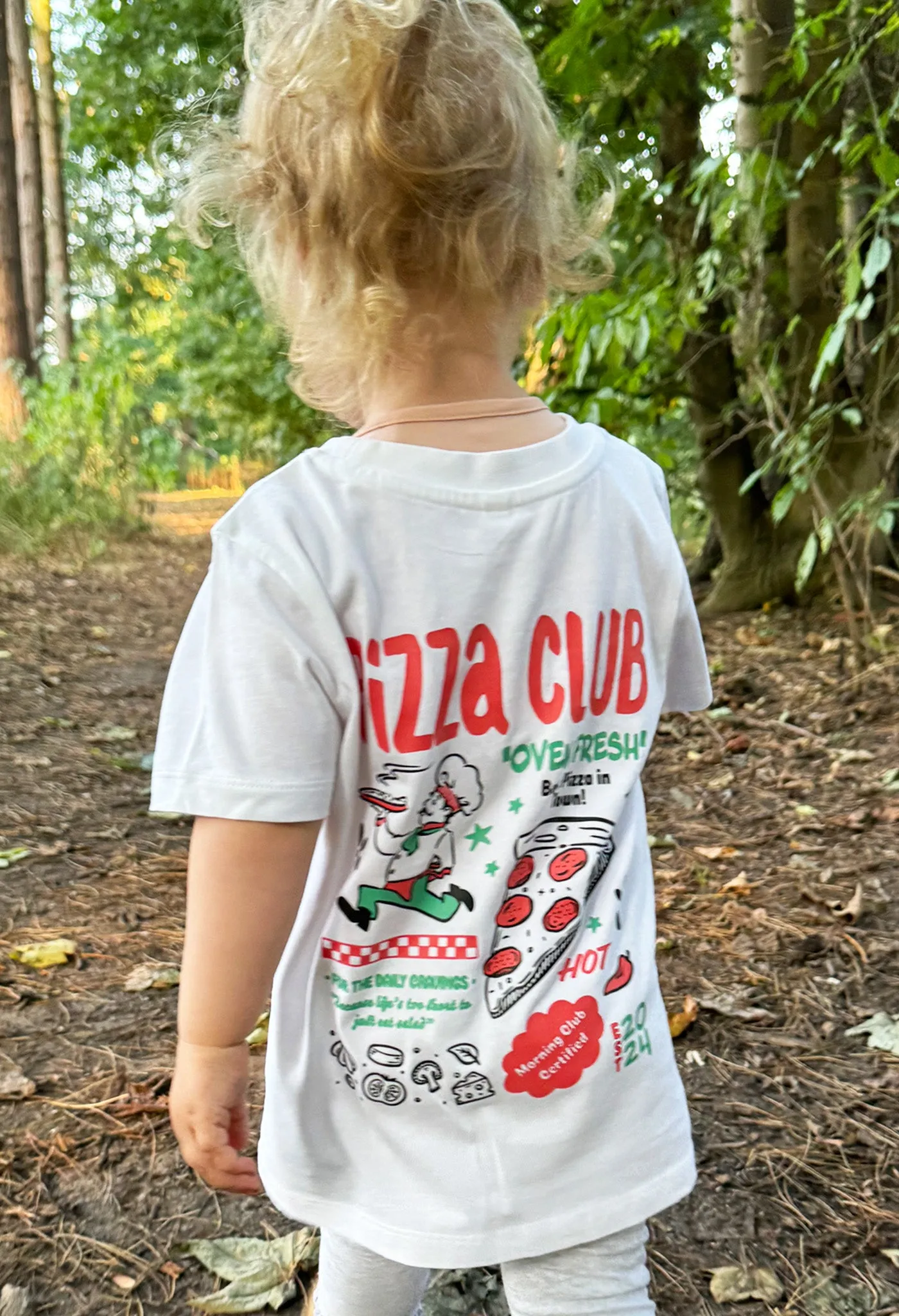 Pizza Club Organic Cotton Childrens T-Shirt