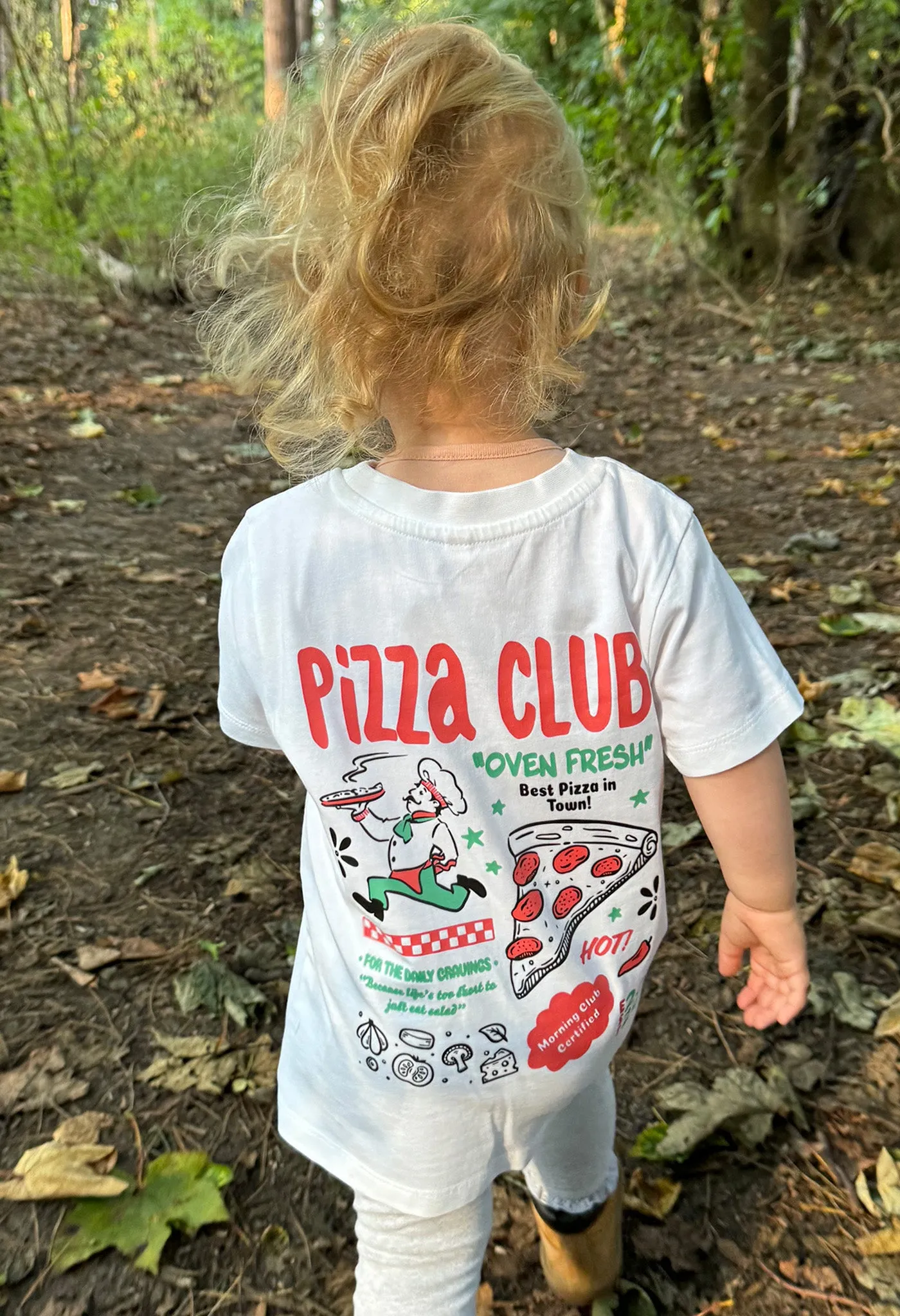 Pizza Club Organic Cotton Childrens T-Shirt