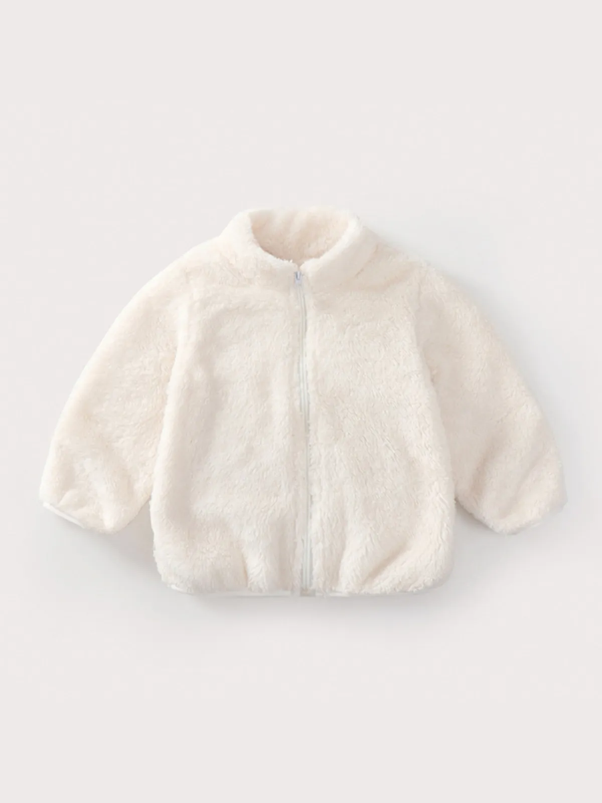 Plush Teddy Zip Up Jacket