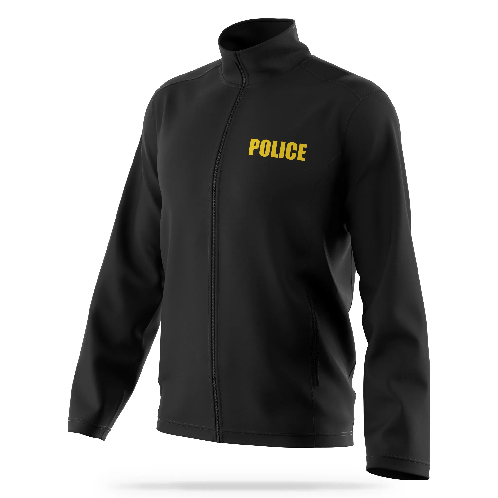 [POLICE] Soft Shell Jacket [BLK/GLD]