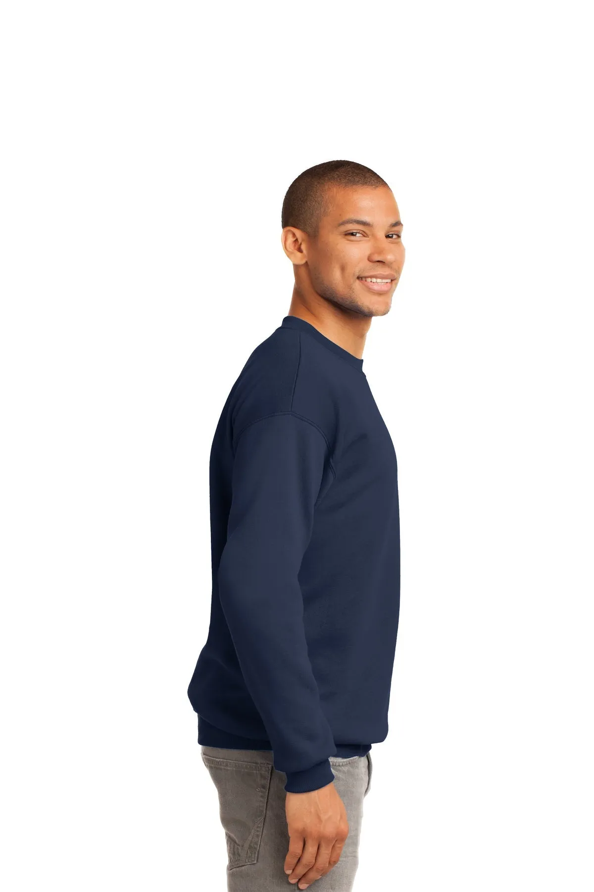 Port & Company Tall Essential Fleece Custom Sweatshirts, Navy