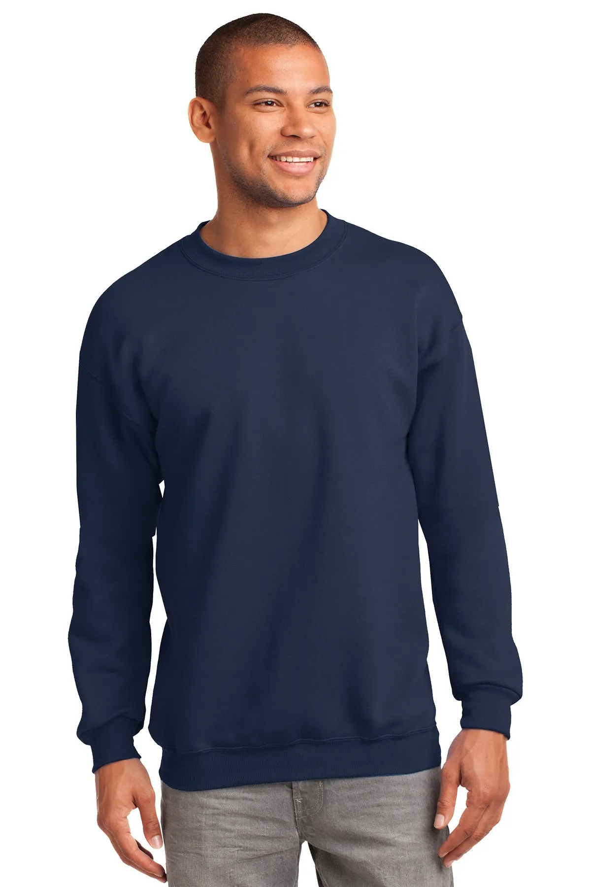 Port & Company Tall Essential Fleece Custom Sweatshirts, Navy