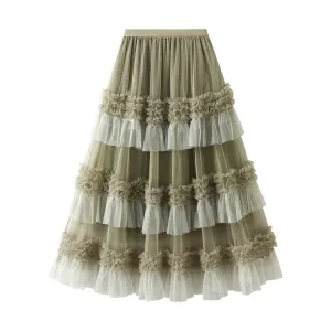 Pre Order:  Big Fluffy Mesh Cake Skirt