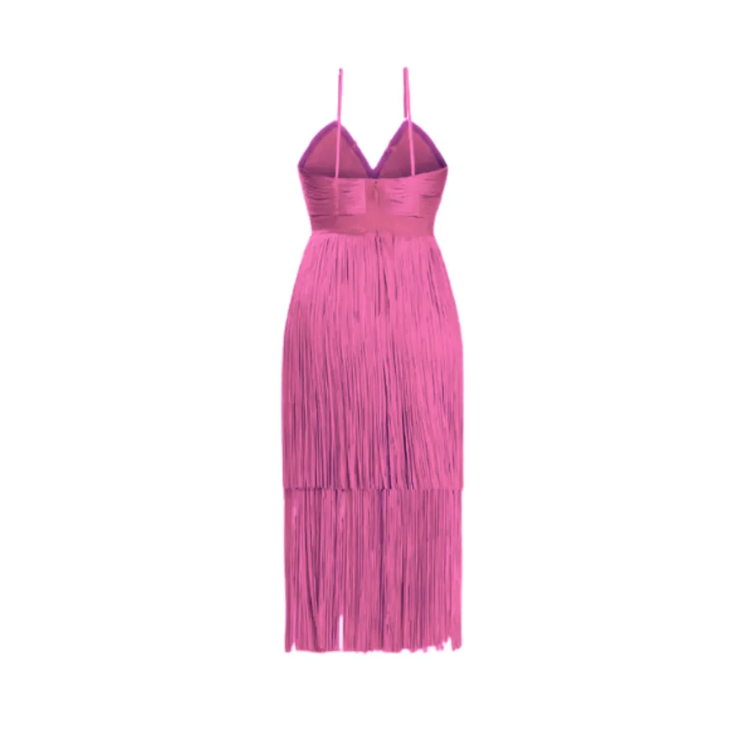 Pre Order:  Fringe Skirt Bandage Dress