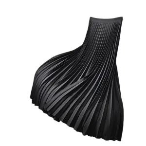 Pre Order:  Solid Pleated A-Line Skirt