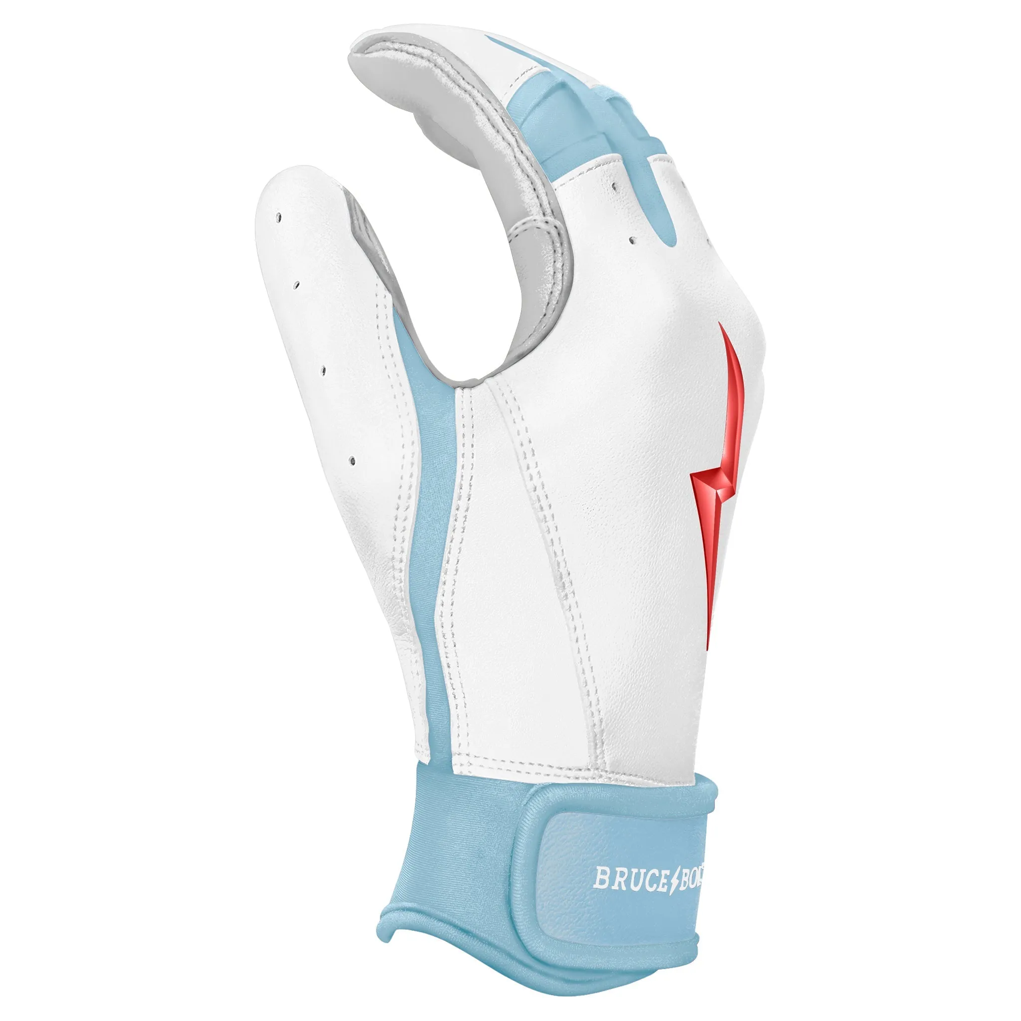 PREMIUM PRO HAPP Series Short Cuff Batting Gloves | WHITE