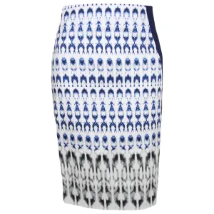 Print Inset Pencil Skirt