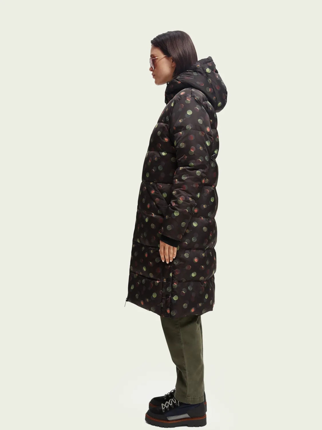 Printed Puffer Coat