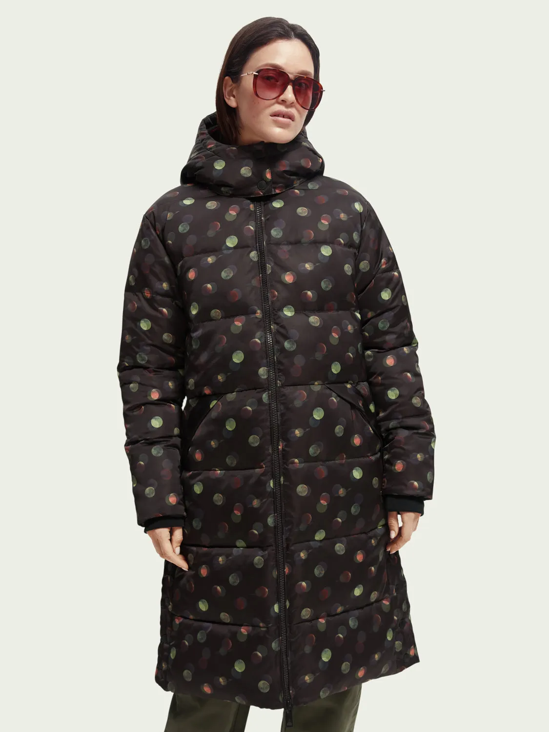 Printed Puffer Coat