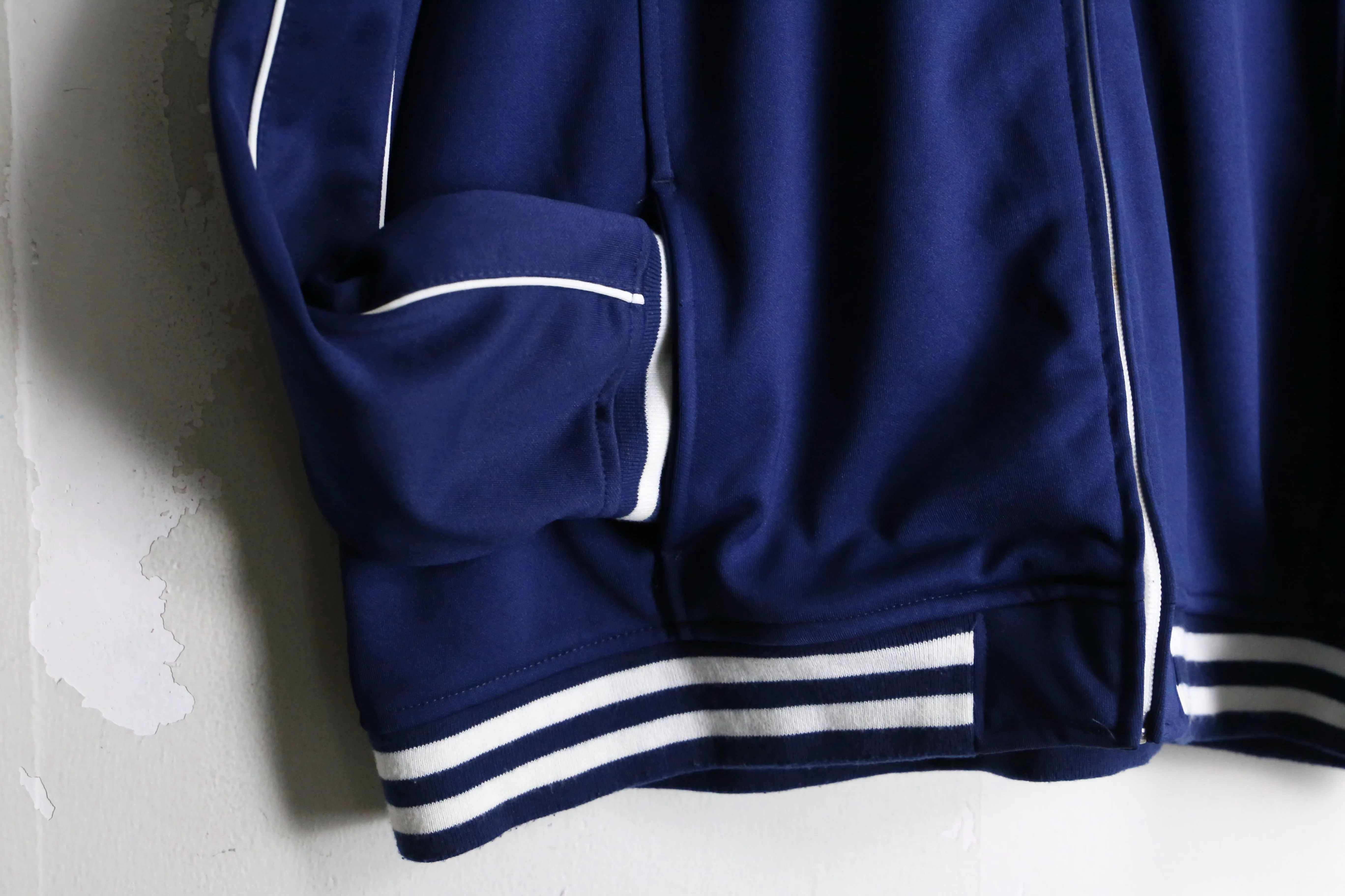 "Reebok" navy color line design track jacket