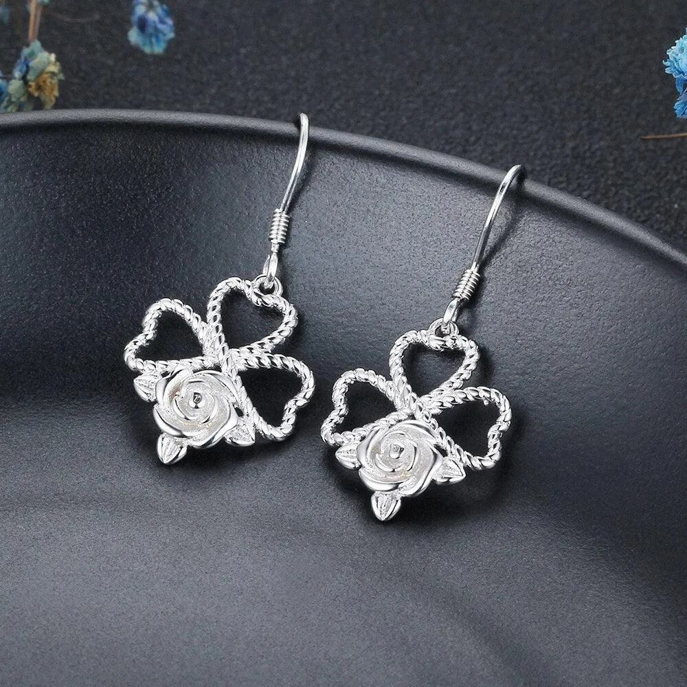 Rose Design Earrings for Women Accessories for Women