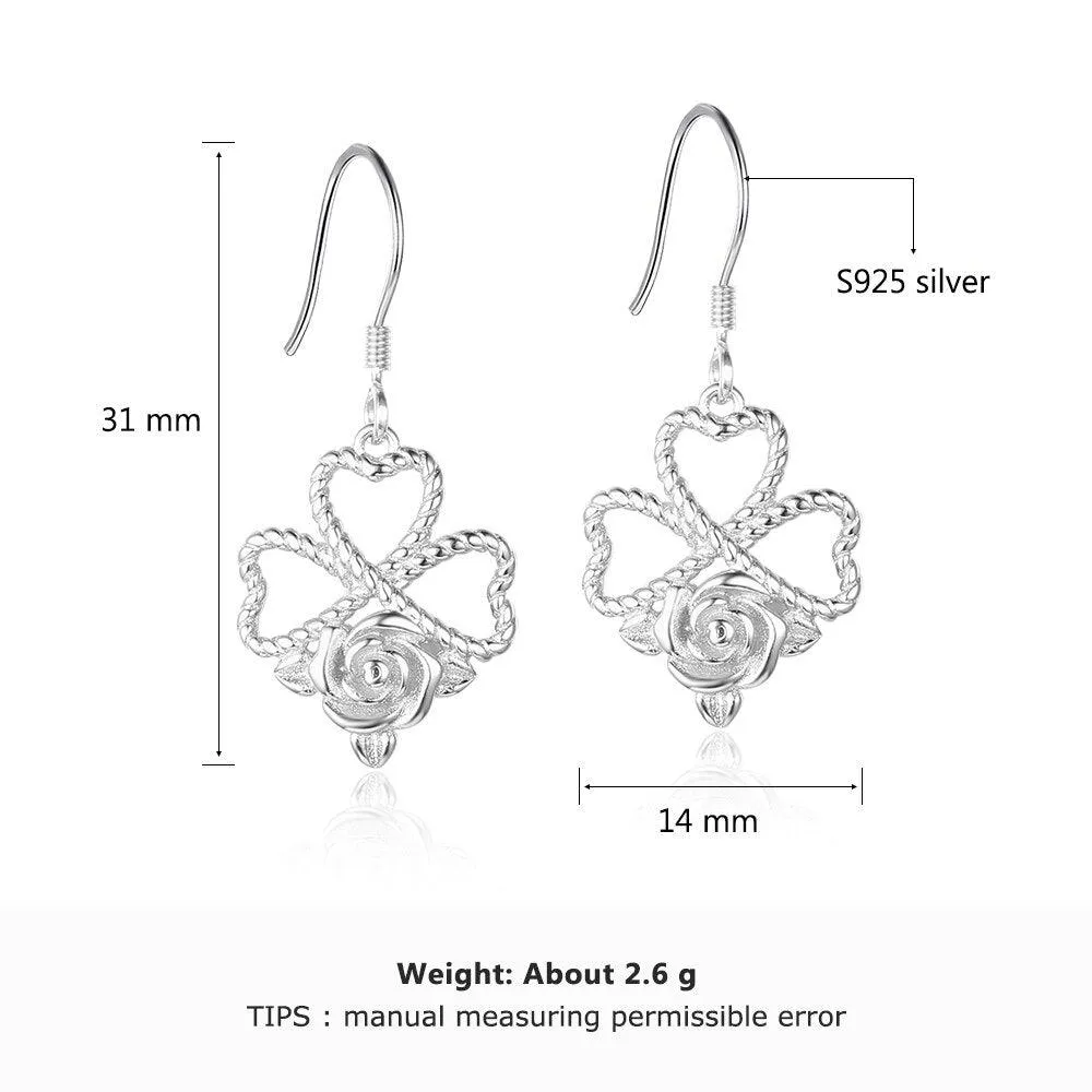 Rose Design Earrings for Women Accessories for Women