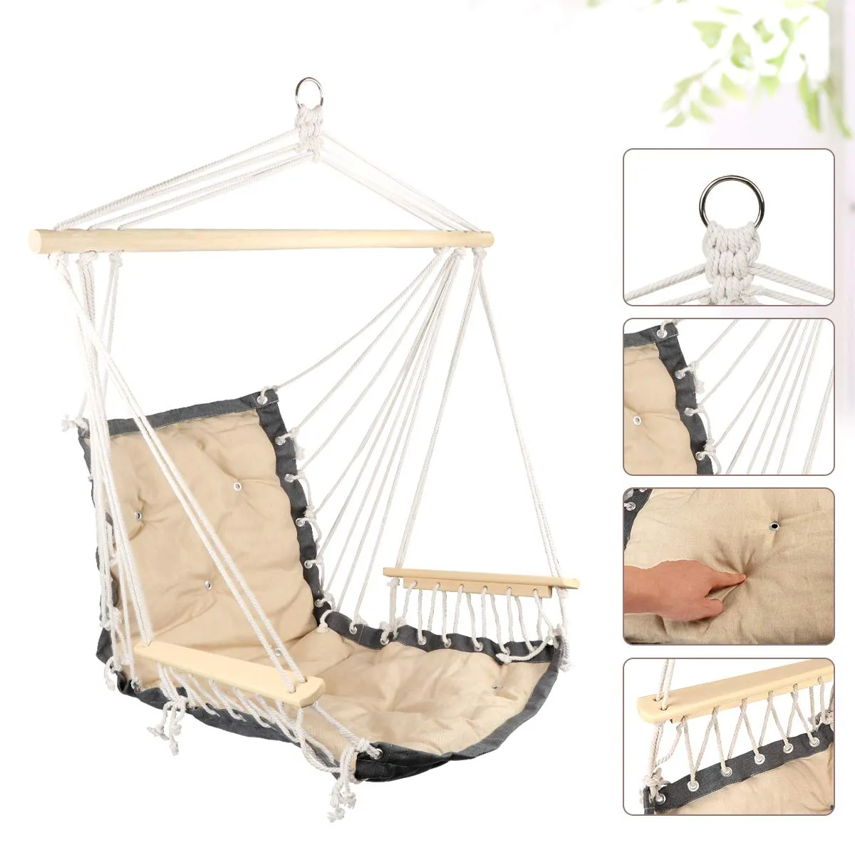 Royal Hanging Rope Hammock Chair - E EVERKING