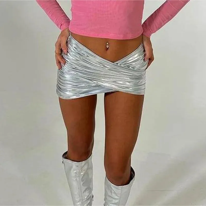 Silver Cross Mini Skirt