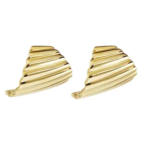 Skylar Semi-Hoops - Large - Gold