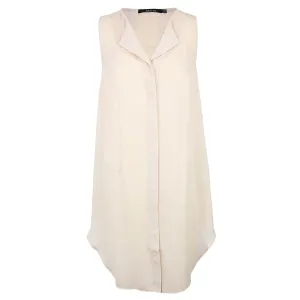 Sleeveless Button Front Shirtdress