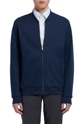 Slim Fleece Bomber Jacket | Navy 14036N