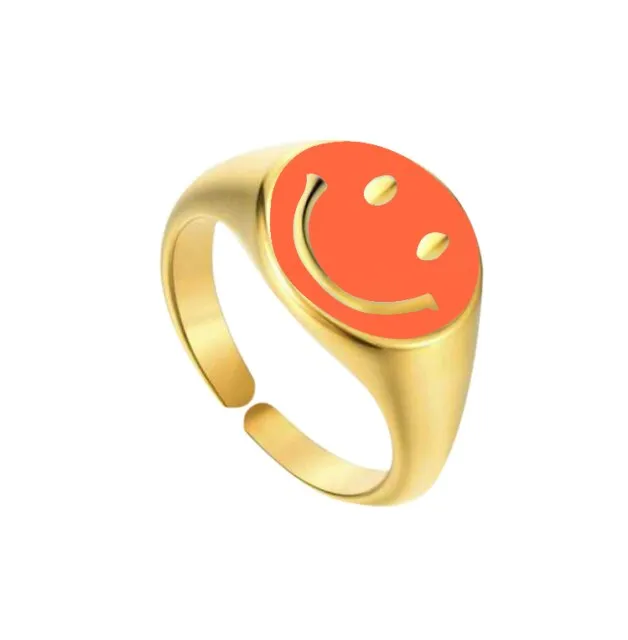 Smiley face ring