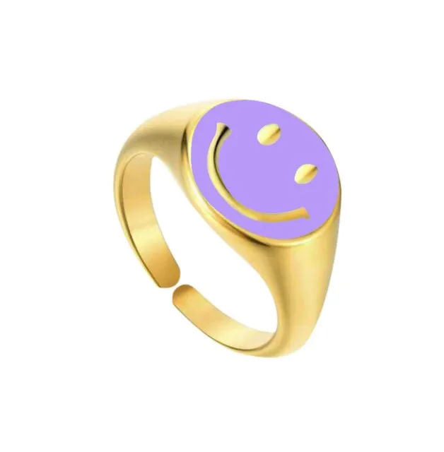 Smiley face ring